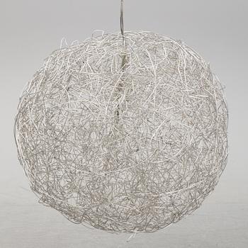 A 'Fil de Fer Ovale' ceiling light by Enzo Cattelini.