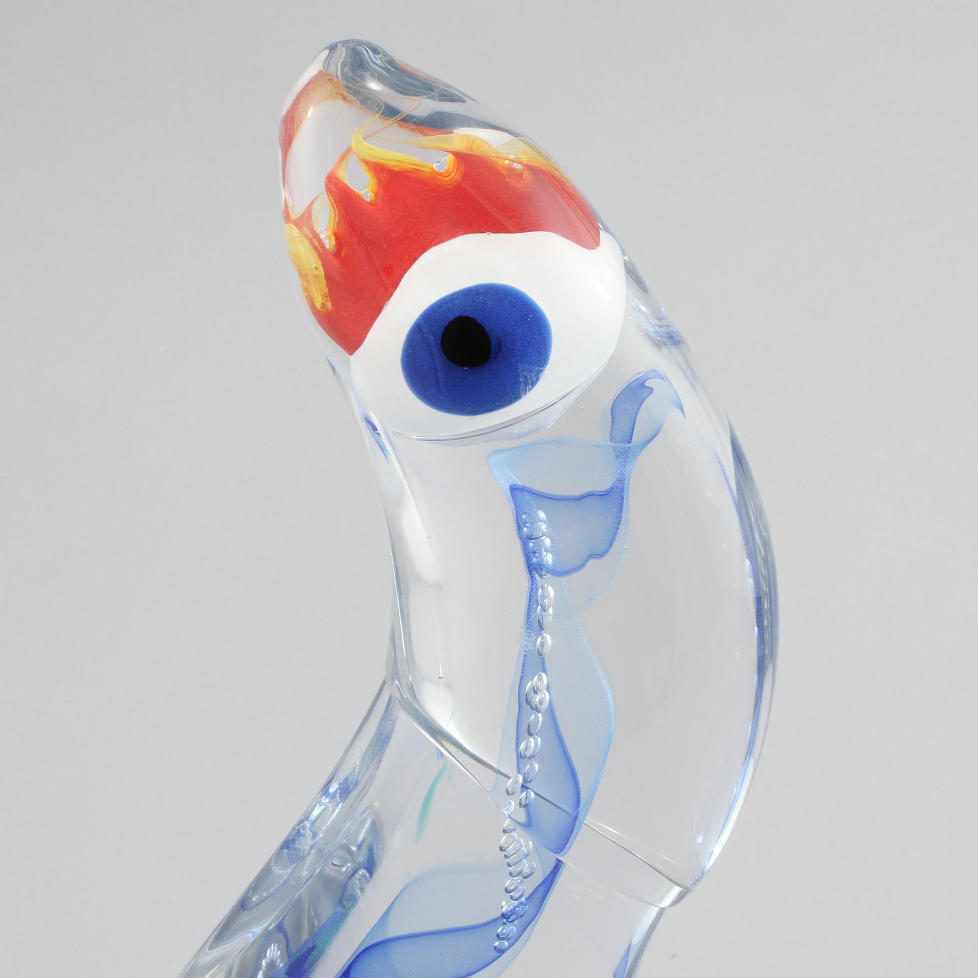 SKULPTUR, glas, Kjell Engman, Kosta Boda, 1900-talets andra hälft.