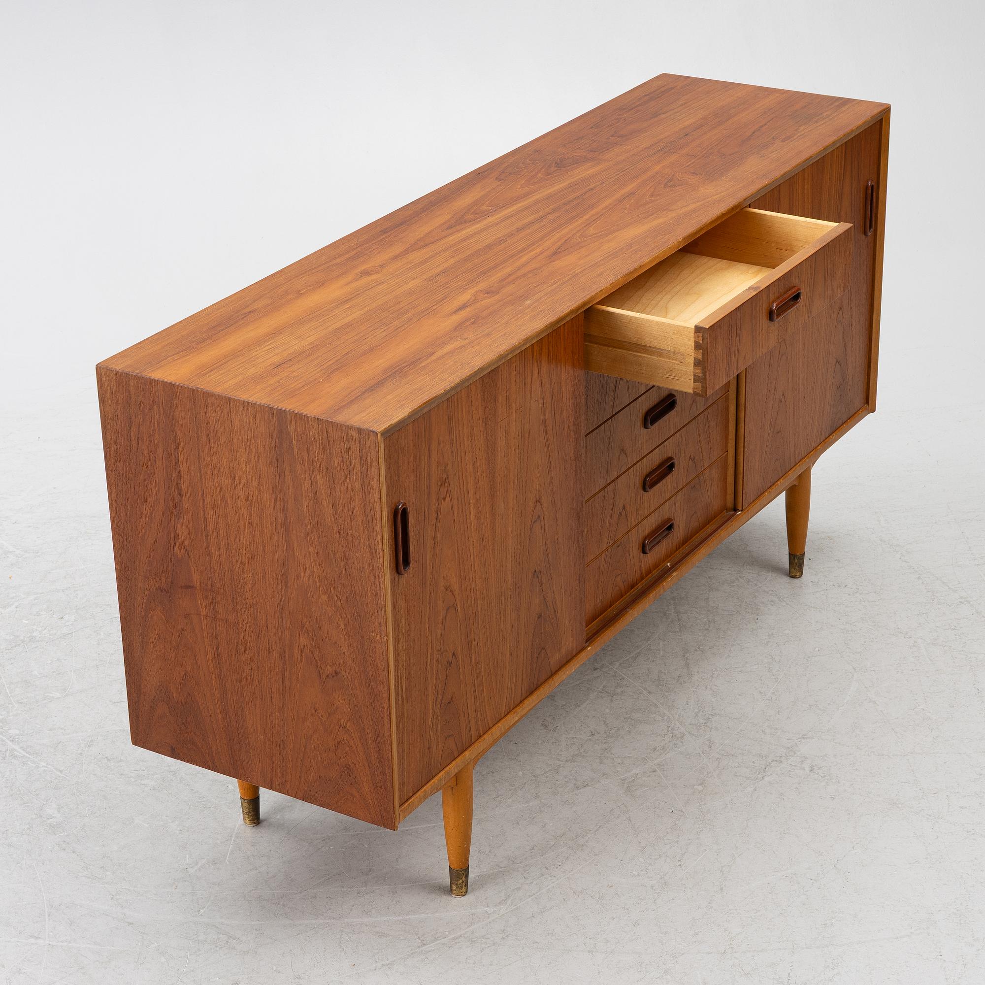 A teak-veneered sideboard, 1950's/60's.