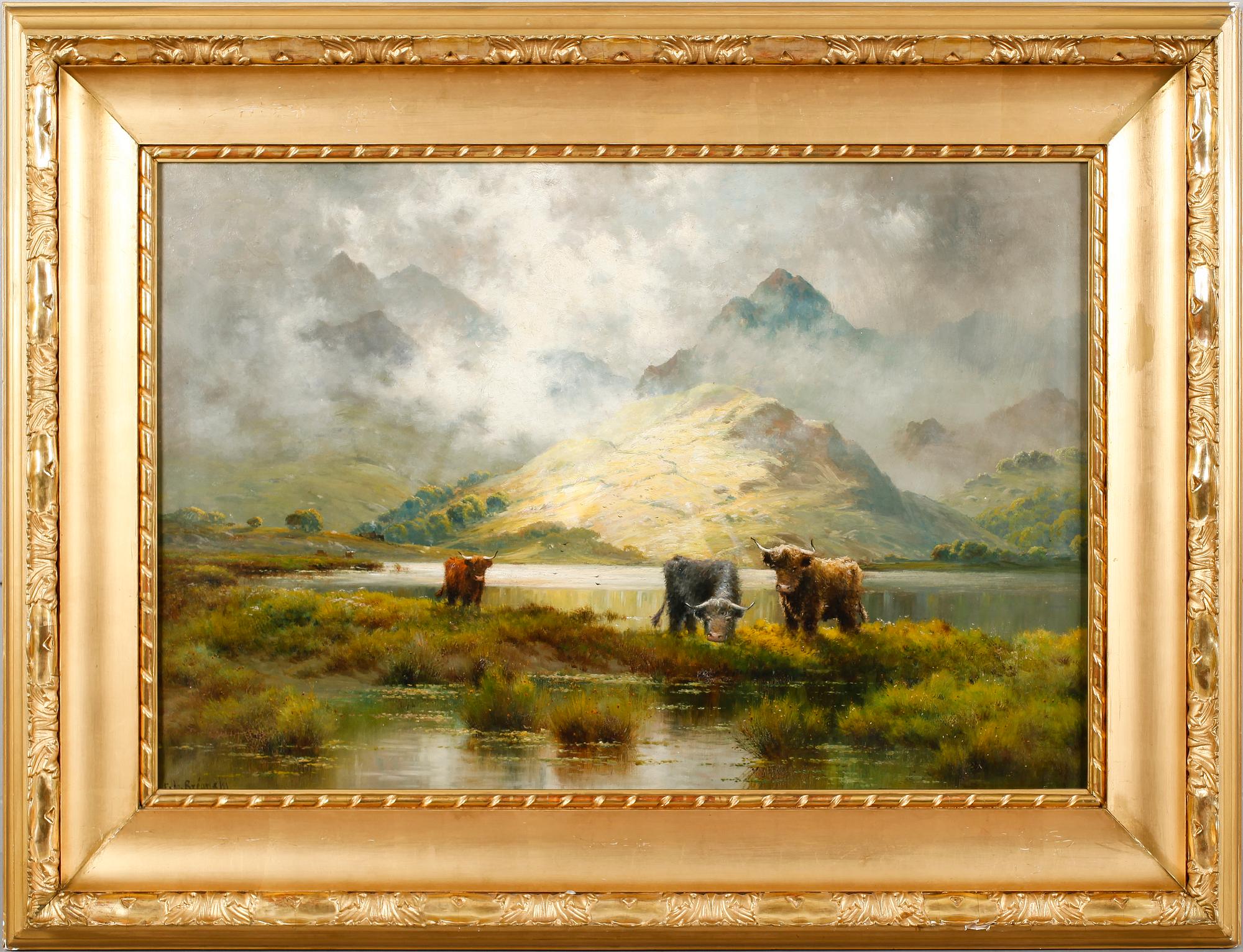 ALFRED FONTVILLE DE BREANSKI, olja på duk, signerad.