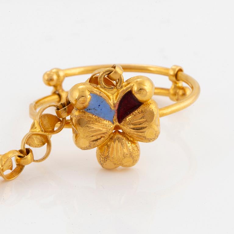 18K gold bracelet/ring,