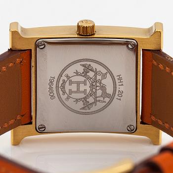 Hermès, Heure H, wristwatch, 21 mm.