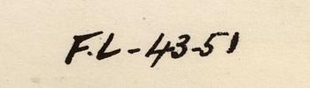 FERNAND LÉGER, efter, färglitografi, signerad i trycket, ur Verve 1952, tryckt av Mourlot.