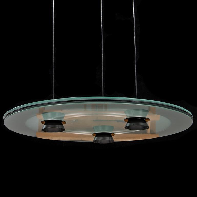 Perry King & Santiago Miranda Aurora Suspension Lamp for Arteluce, 1980s.