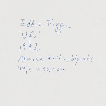 EDDIE FIGGE, mixed media on paper, signed and dated 1972.