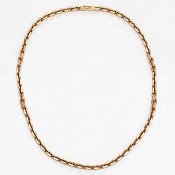 A 14K gold necklace. Soviet union, latter half of the 20th century.