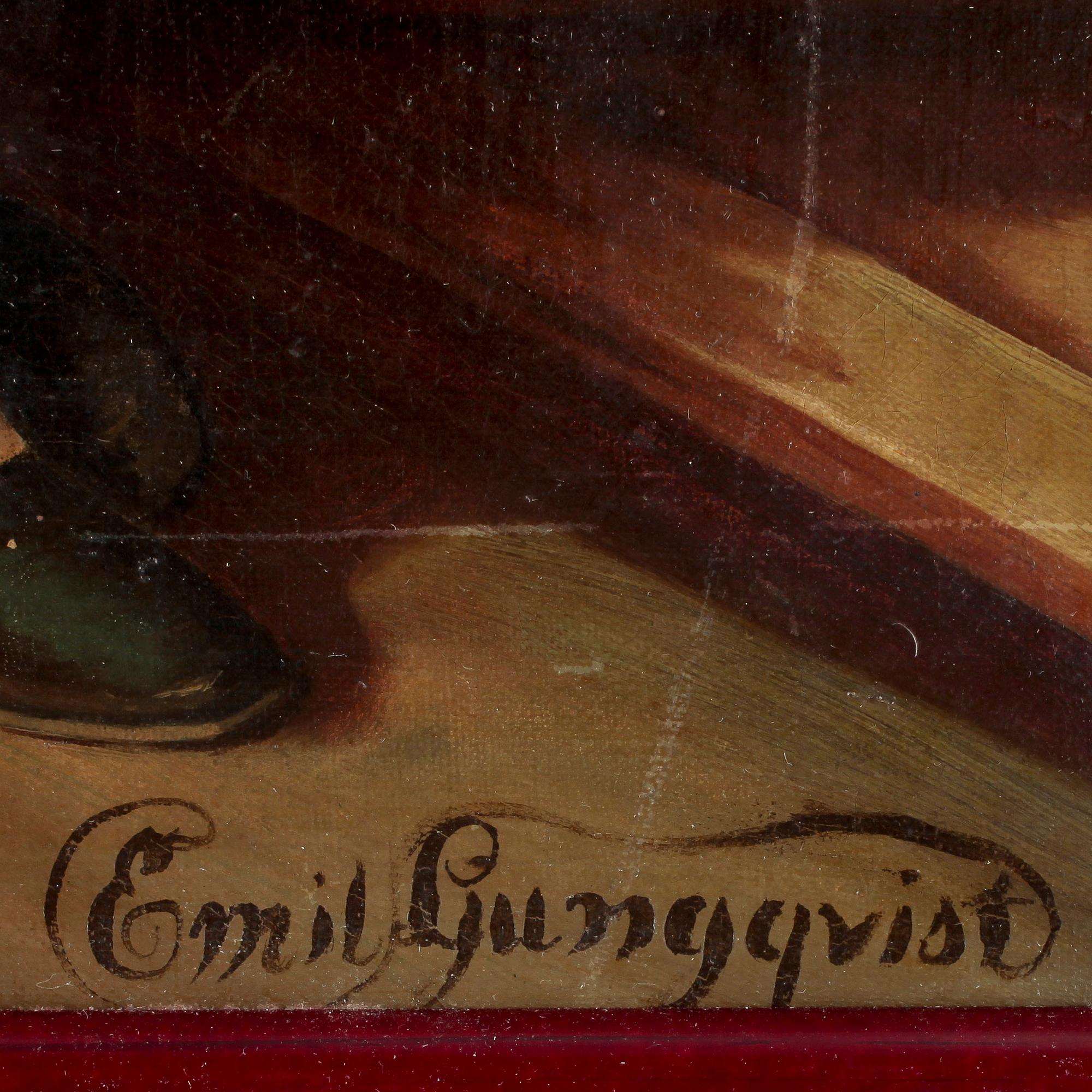 EMIL LJUNGQVIST, olja på duk, sign, sannolikt omkr 1900.