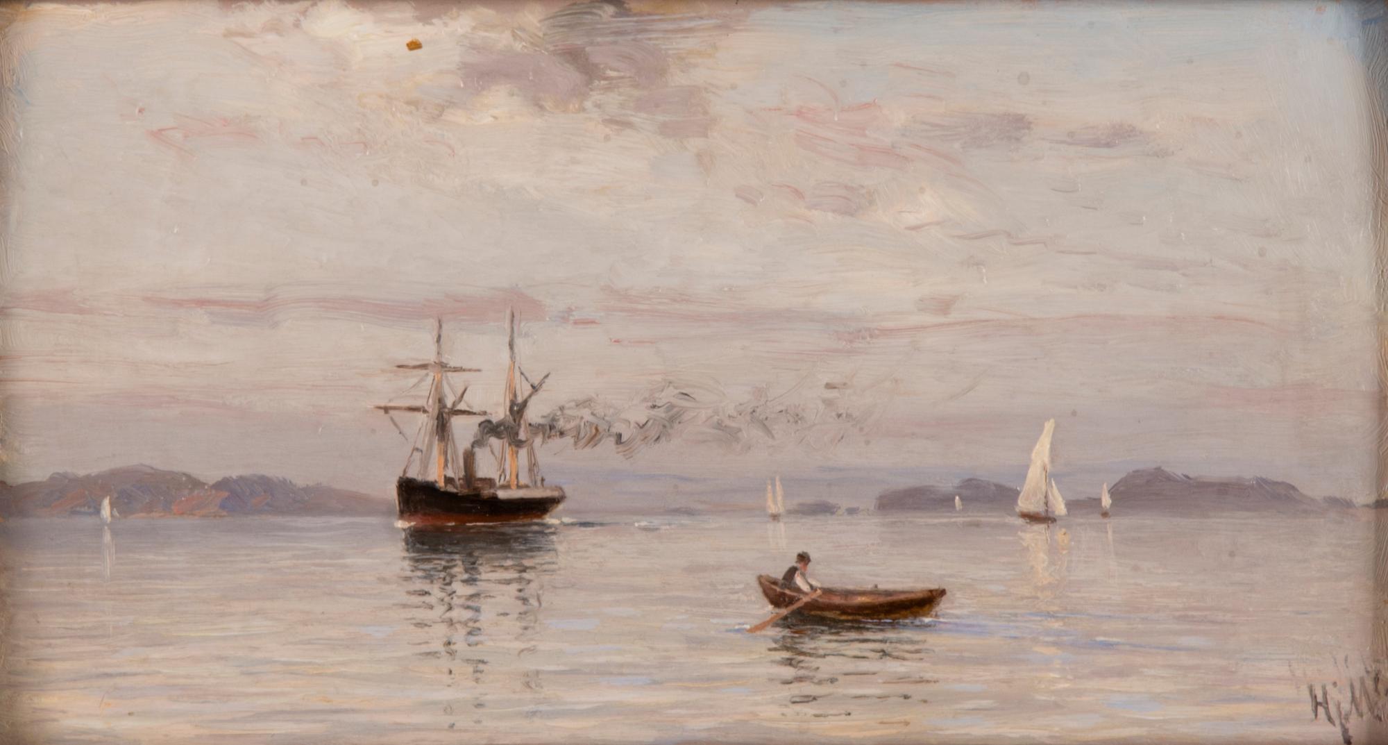 HJALMAR MUNSTERHJELM, TIDIG SOMMARMORGON I FINSKA SKÄRGÅRDEN.