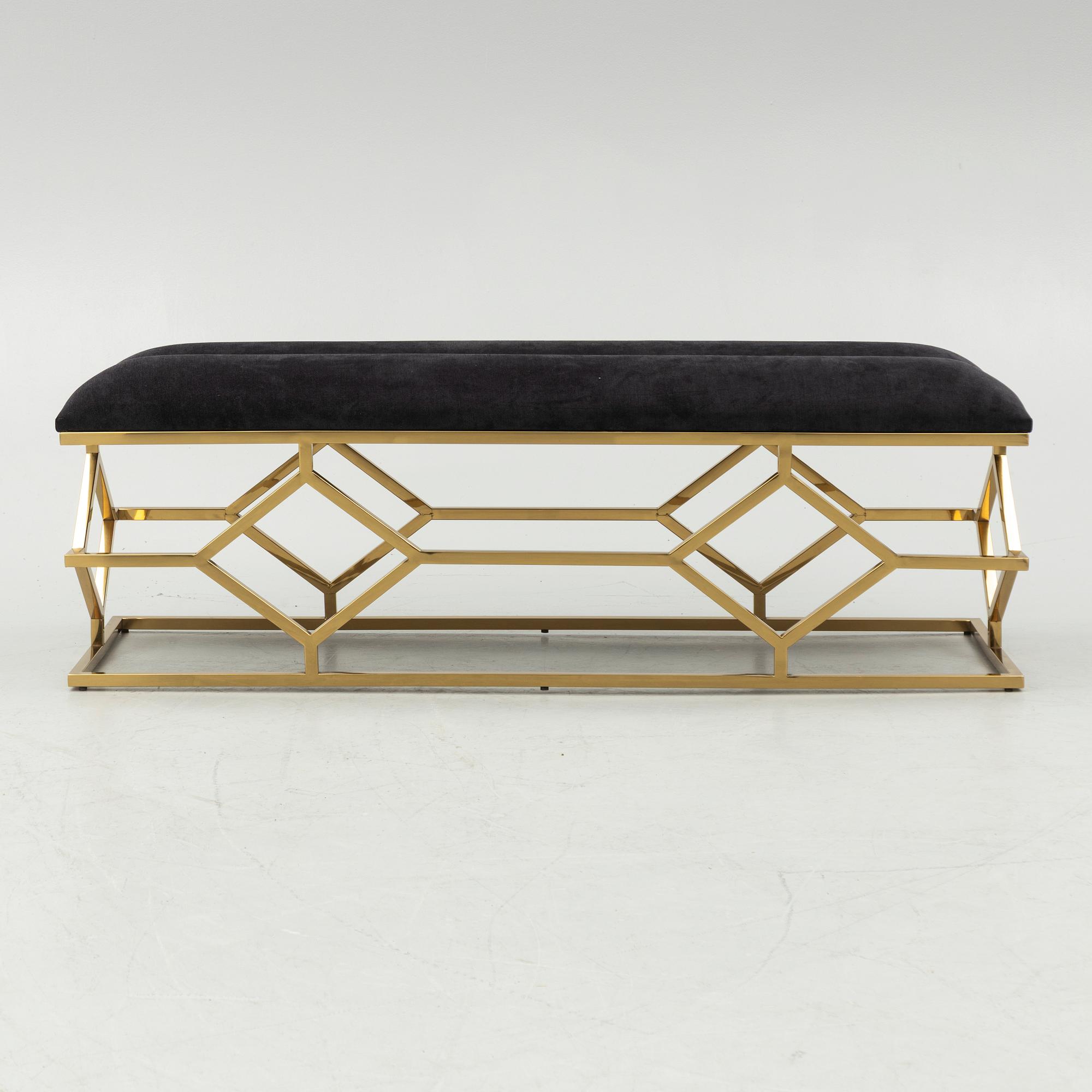 An 'Argyle' bench, Eichholtz, contemporary.