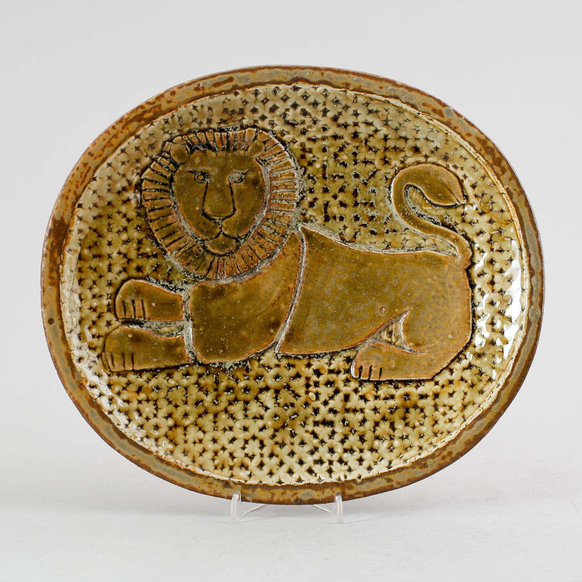 SKÅLFAT, stengods, Lisa Larson, unikat, signerad och daterad -80.