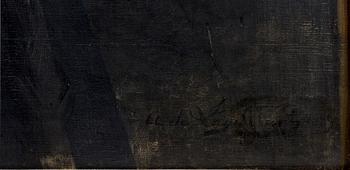 AVA LAGERCRANTZ, olja på duk, signerad Ava de Lagercrantz och daterad 1889.