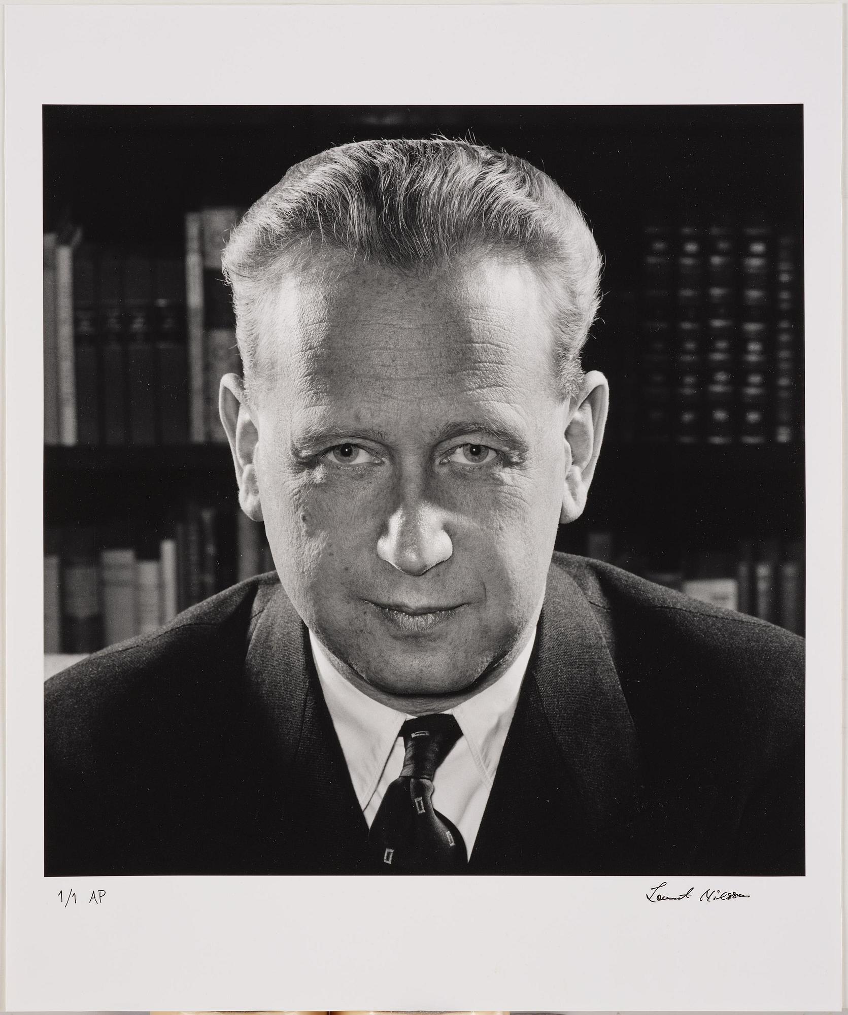 Lennart Nilsson, "Dag Hammarskjöld", 1953.