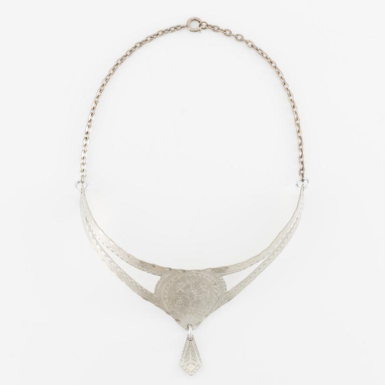 Necklace, pewter, Sweden.
