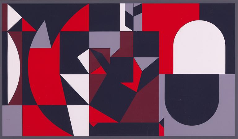 Victor Vasarely, silcscreen in colours, signed and numbered 98/150.