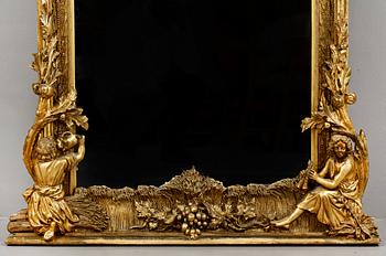 SPEGEL SAMT KONSOLBORD, trol Tyskland, nyrokoko, 1800-talets andra hälft.