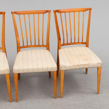 Four second half of the 20th century chairs.