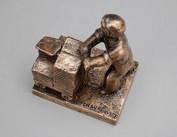 SVEN LUNDQVIST, skulptur, brons, sign.