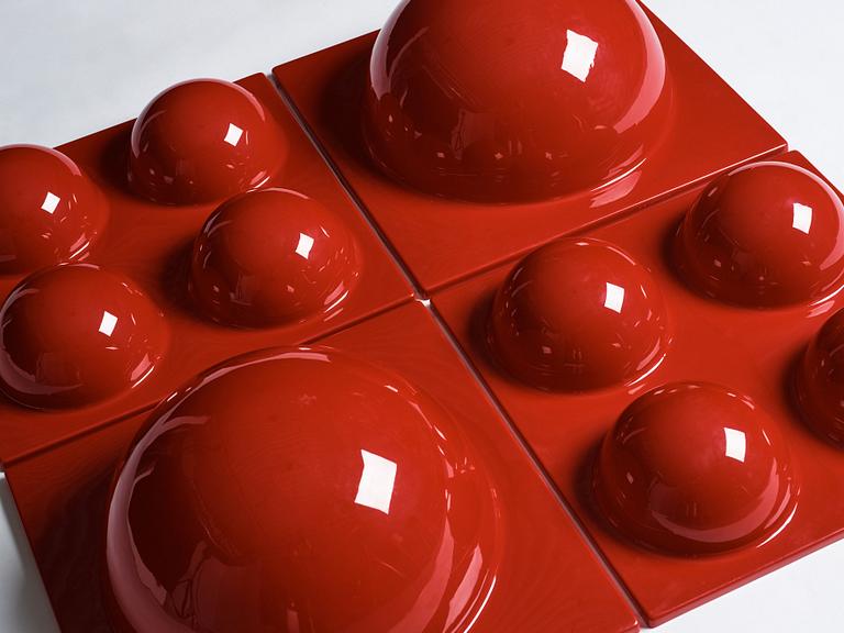Verner Panton, "Bubble panels" 4 st, Lüber, Schweiz 1970-tal.