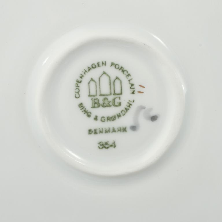 SERVISDELAR, 42 st, porslin, "Måsen", Bing & Gröndahl, 1900-tal.