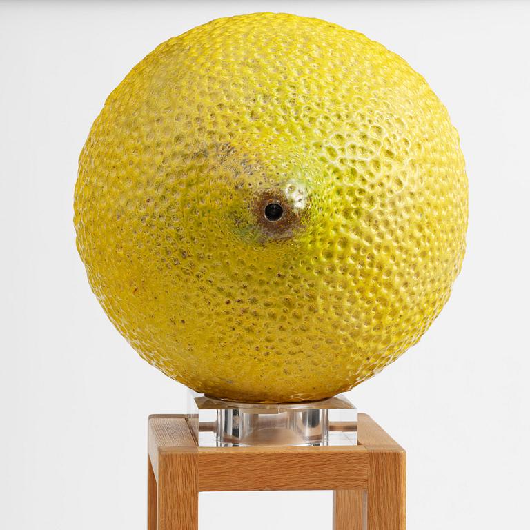 Hans Hedberg, a monumental faience sculpture of a lemon, Biot, France.