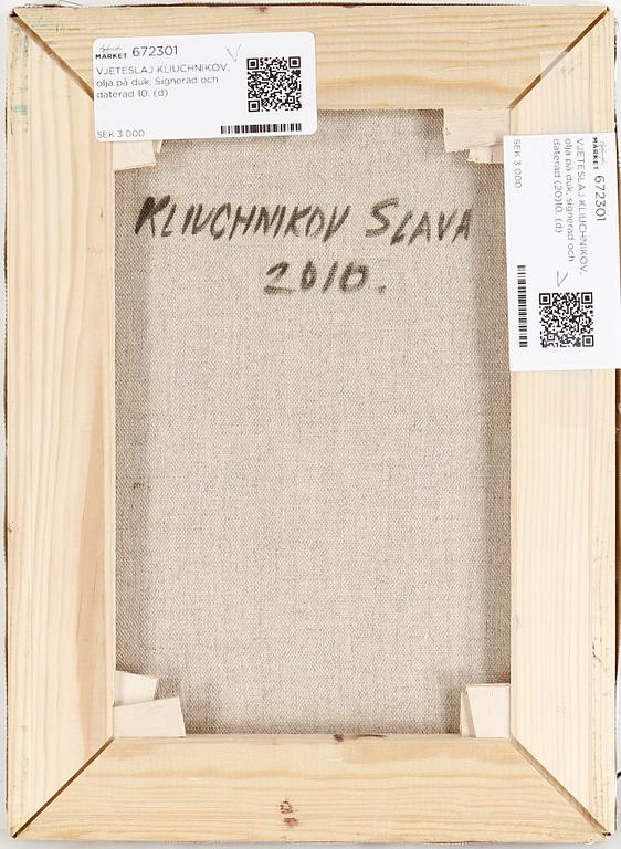 VJETESLAJ KLIUCHNIKOV, olja på duk. Signerad och daterad 10.