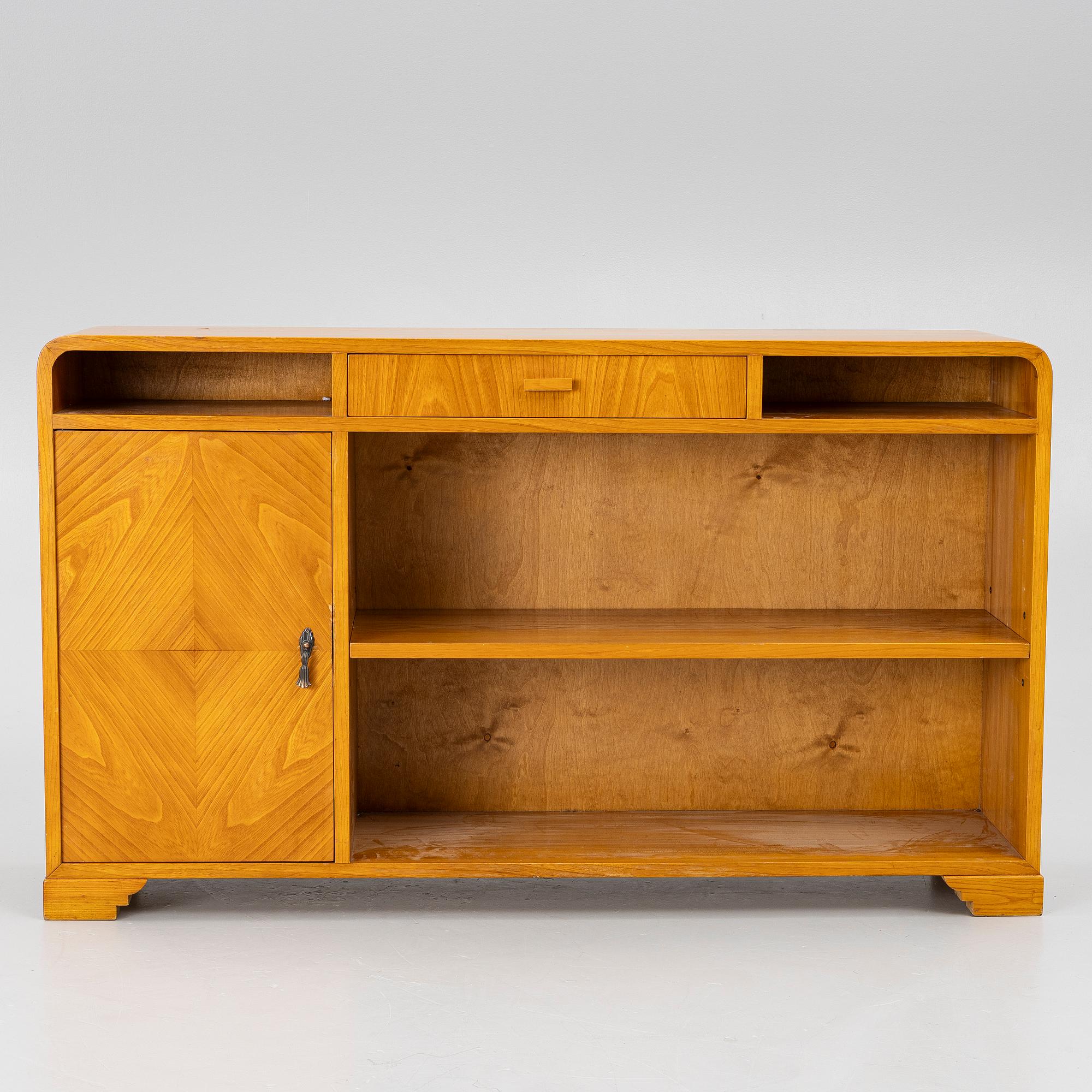 A bookcase with cabinet, Sweden, 1930s/40s.