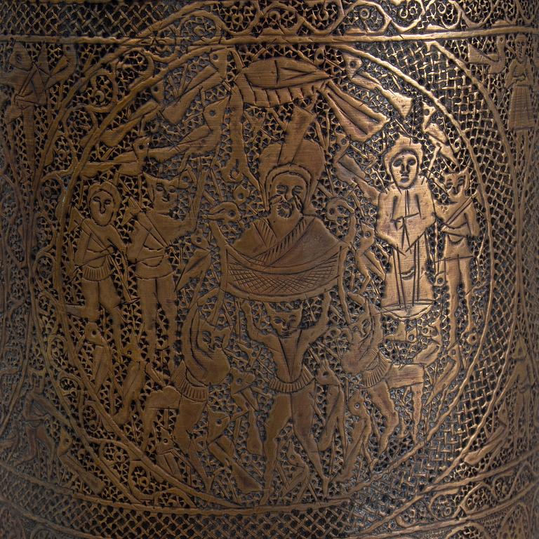 A UMBRELLA STAND FROM AROUND THE YEAR 1900.