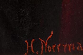 HERMAN NORRMAN. olja på duk, signerad.