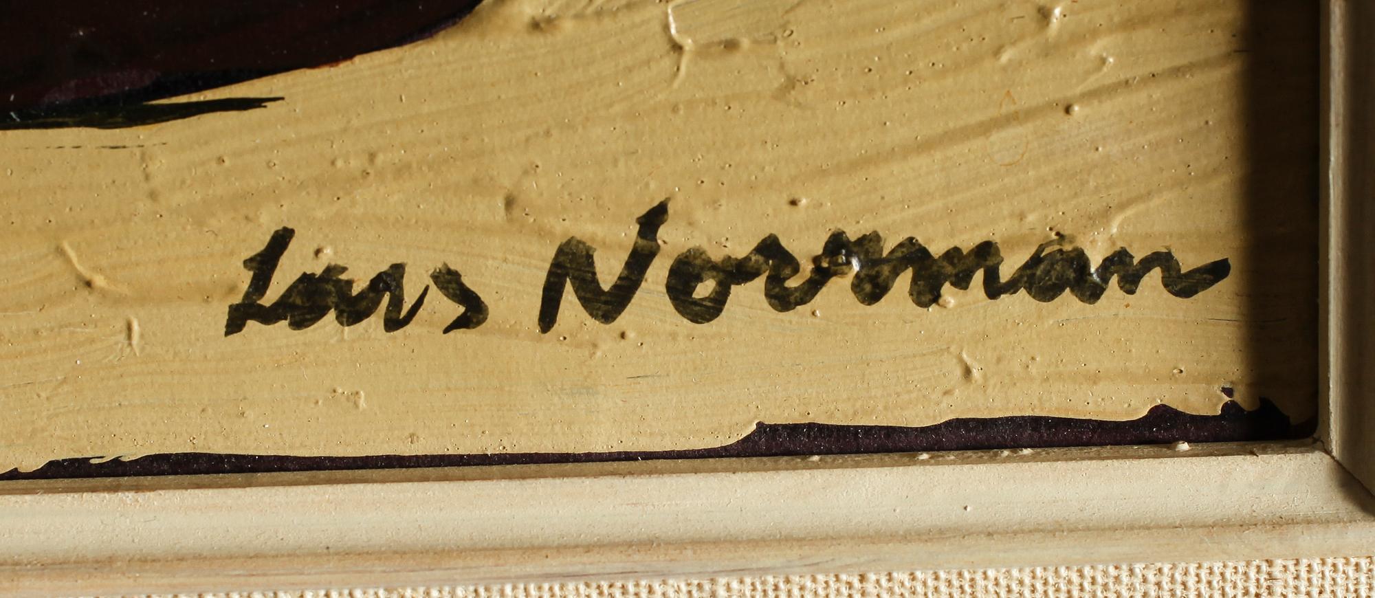 LARS NORRMAN, olja på pannå, signerad.