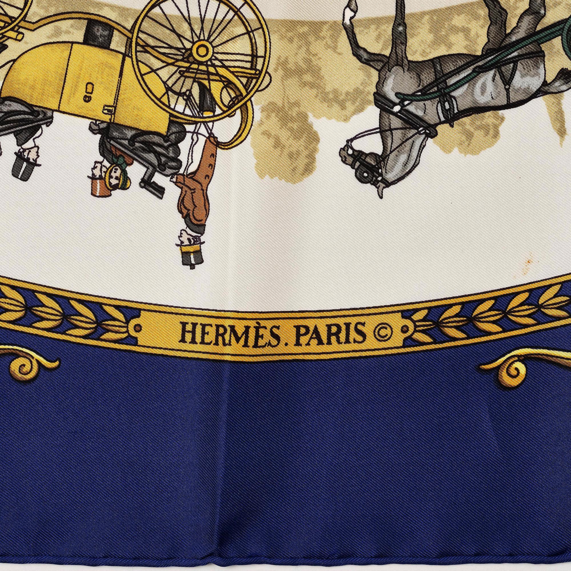 Hermès, scarf, “La Promenade de Longchamps”.