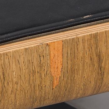 A armchair and footstool, "Lounge Chair", Charles & Ray Eames, USA, Herman Miller, 1970s,