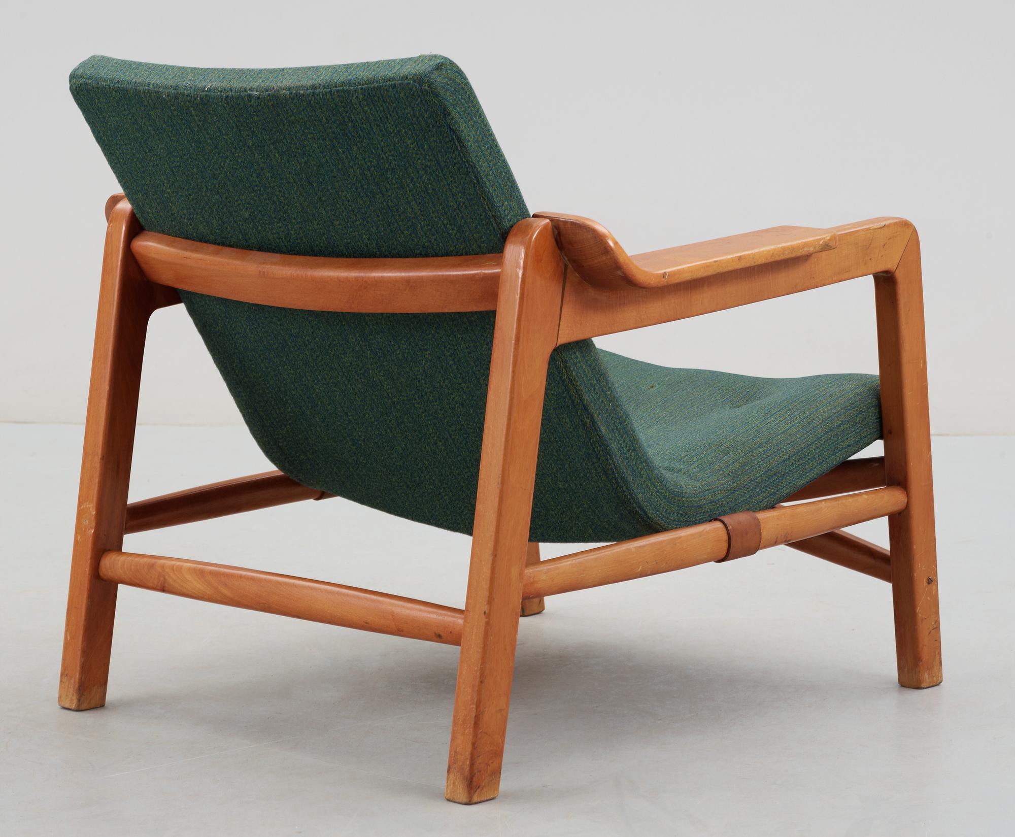 TOVE & EDVARD KINDT-LARSEN, "Fireplace Chair/ Kaminstolen", Gustav Berthelsen & Co, Danmark 1950-tal.
