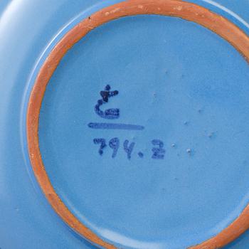 A set of 12 swedish tea cups and saucers. Ceramics. Gabrielverken, after 1925.