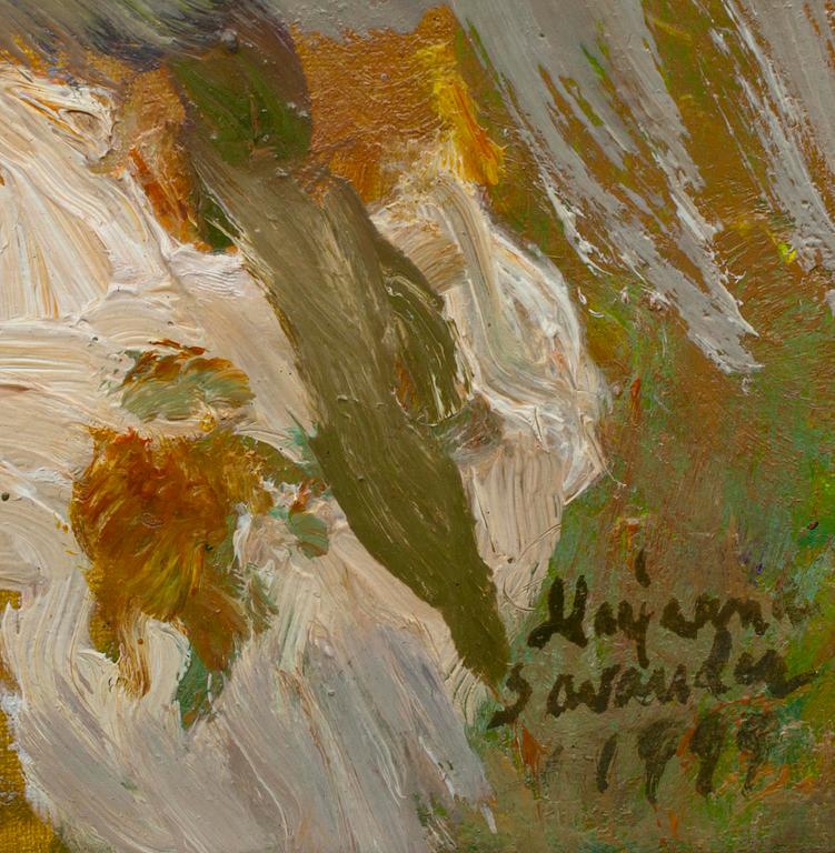 MARJAANA SAVANDER, olja på duk, sign. och dat. 1989.