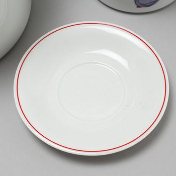 A porcelian set of table ware of 35 pcs, "Tomteul", Rörstrand, 20th century.