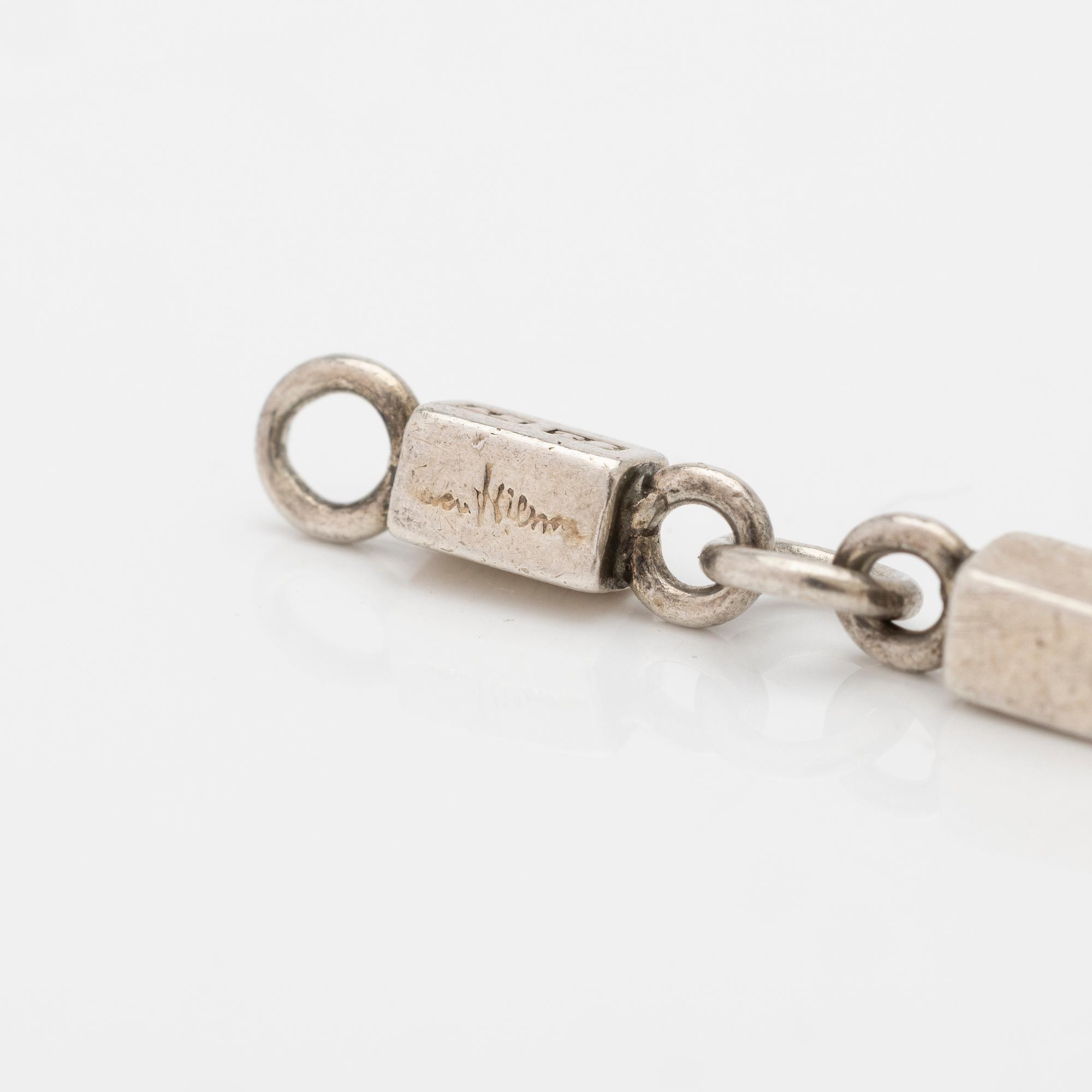 Wiwen Nilsson, Bracelet, sterling silver, Lund, 1945.