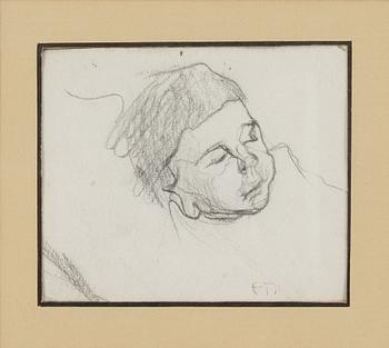 ELLEN THESLEFF, SLEEPING CHILD.