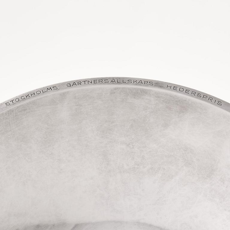 Atelier Borgila, skål, Stockholm 1930, sterling silver, komponerad av Erik Fleming.