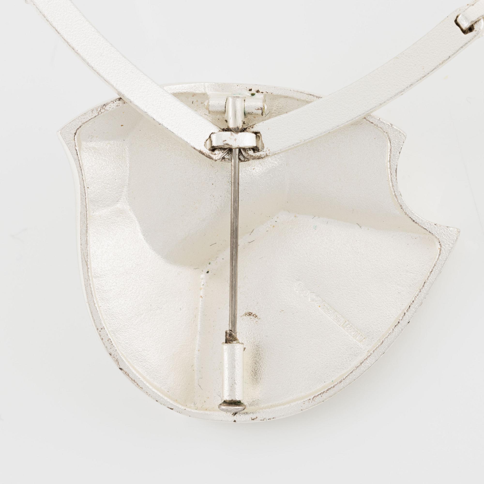 Björn Weckström, necklace/brooch, "Labyrinth", sterling silver, Lapponia 1991.