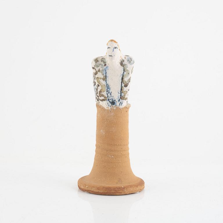 Lisa Larson,  "Leopardkvinna", a stoneware sculpture.