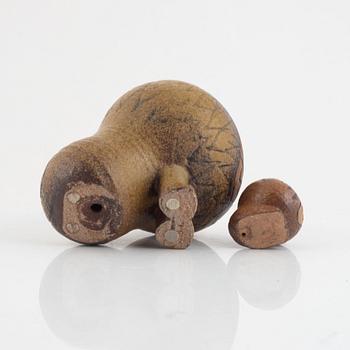 Lisa Larson, two stoneware figurines, Gustavsberg.