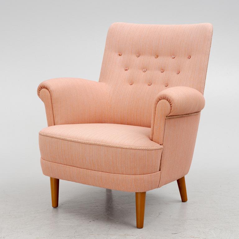 Carl Malmsten, armchair, "Hemmakväll", OH Sjögren, Tranås, latter part of the 20th century. Second half of the 20th century.