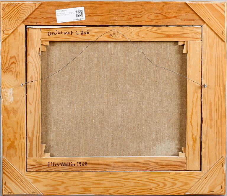ELLIS WALLIN, olja på duk, signerad och daterad -58.