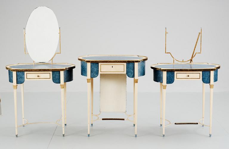 TOALETTBORD, 2+1, Louis XVI-stil, 1900-tal.