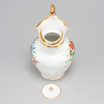 A circa 1900 porcelain pitcher, Bing & Grøndahl, Denmark.