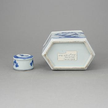 TEDOSA, porslin, Kina sent 1800-tal.