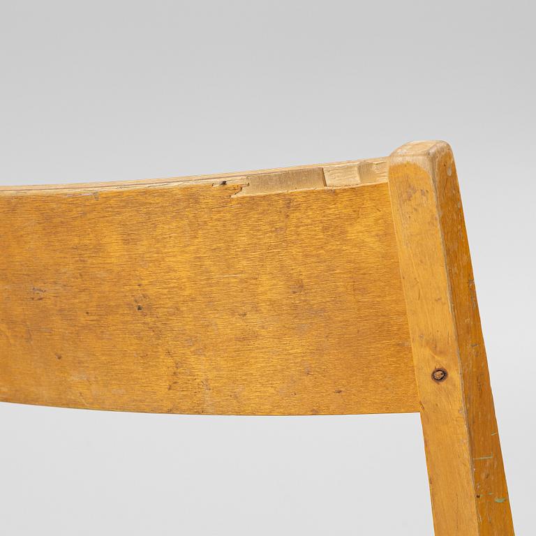 Sven Markelius, Seven chairs, 'Orkesterstolen', 20th century.