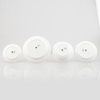 A 55-pieces dinner and coffee porcelain service, 'Birds of Britain', Portmeirion, England.