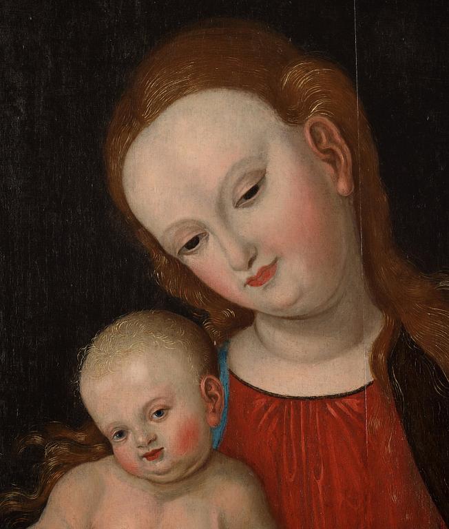 Lucas Cranach d.ä. Follower of, The Madonna and Child.