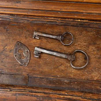 A Swedish folk art cabinet from Järvsö Hälsingland, early 19th century.